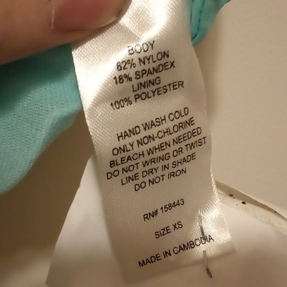 Hula Honey Multi-Color Abstract Padded Bikini Top - Size XS - Picture 4 of 9